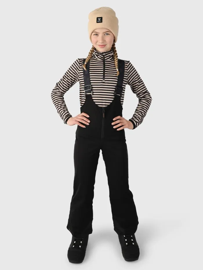 Brunotti Snow Pants Kids Avalanchy Girls Ski Bib Pants Black