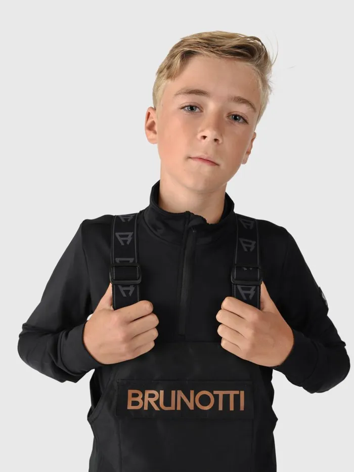 Brunotti Snow Pants Kids Olly Boys Bib Snow Pants Black