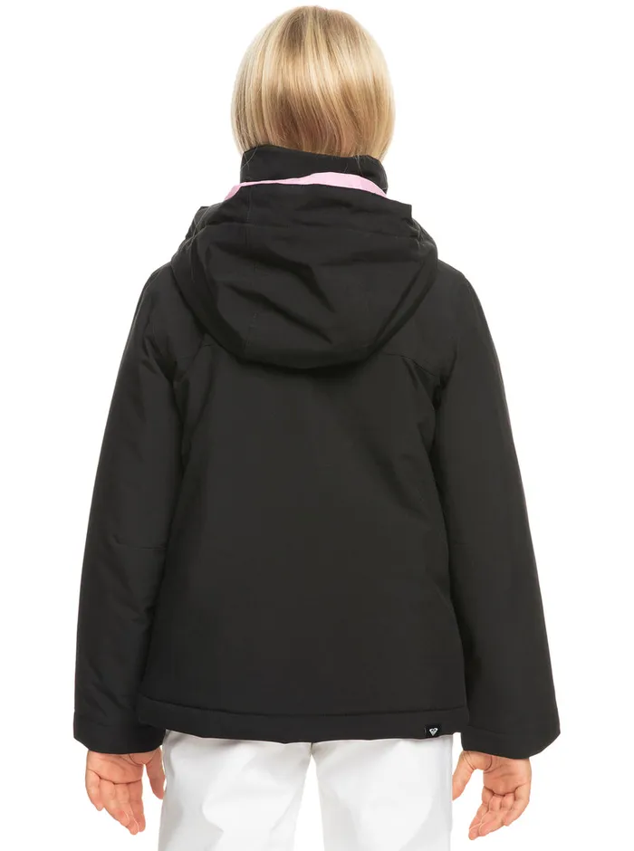 Roxy Snow 416 Galaxy Technical Snow Jacket True Black Blurry Flower 8211 Girls