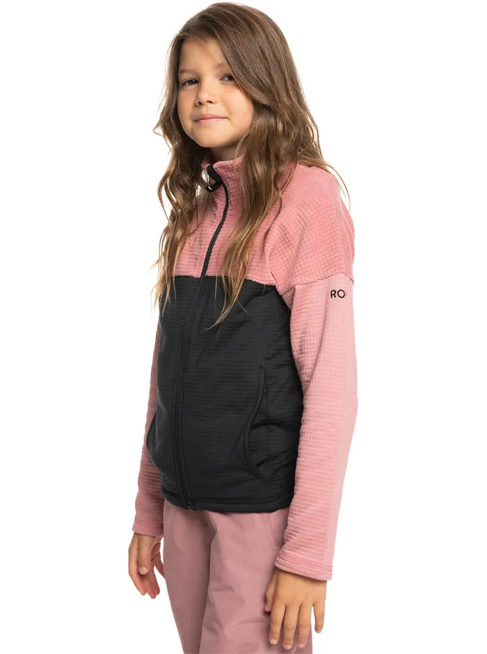 Roxy Snow 416 Sidley Technical ZipUp Fleece Dusty Rose 8211 Girls