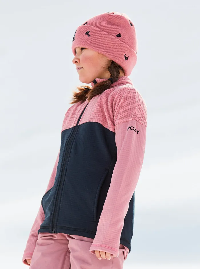 Roxy Snow 416 Sidley Technical ZipUp Fleece Dusty Rose 8211 Girls