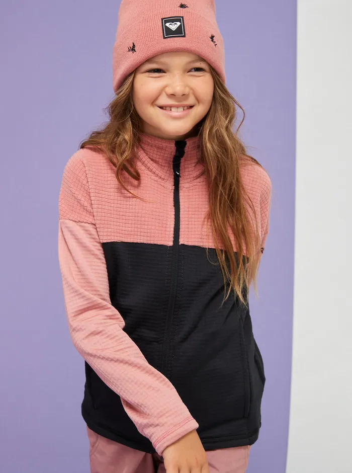 Roxy Snow 416 Sidley Technical ZipUp Fleece Dusty Rose 8211 Girls