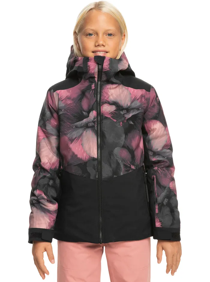 Roxy Snow 416 Silverwinter Technical Snow Jacket True Black Pansy Pansy 8211 Girls