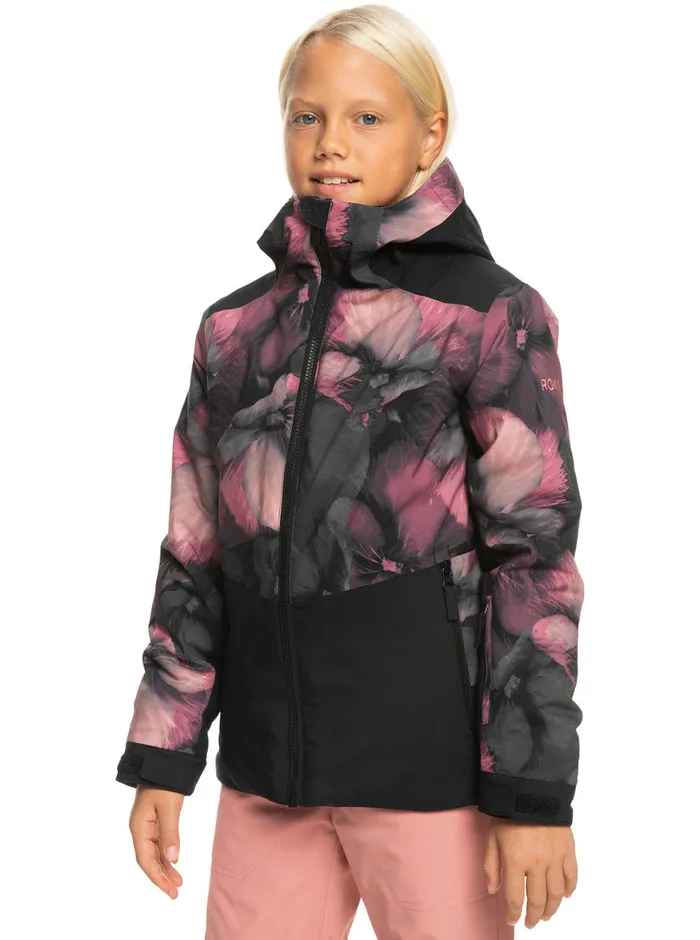 Roxy Snow 416 Silverwinter Technical Snow Jacket True Black Pansy Pansy 8211 Girls