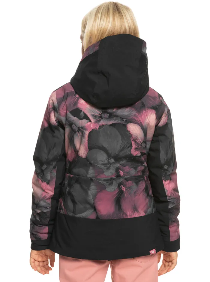 Roxy Snow 416 Silverwinter Technical Snow Jacket True Black Pansy Pansy 8211 Girls