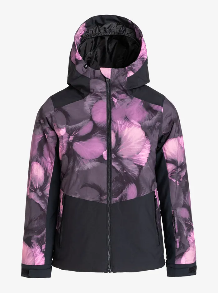 Roxy Snow 416 Silverwinter Technical Snow Jacket True Black Pansy Pansy 8211 Girls