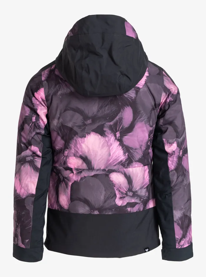 Roxy Snow 416 Silverwinter Technical Snow Jacket True Black Pansy Pansy 8211 Girls
