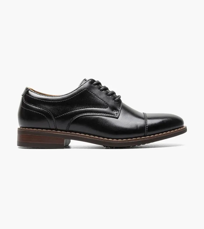 Florsheim Boys Cap Toe Oxford Black Kids Kids Dress