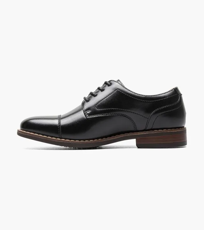 Florsheim Boys Cap Toe Oxford Black Kids Kids Dress
