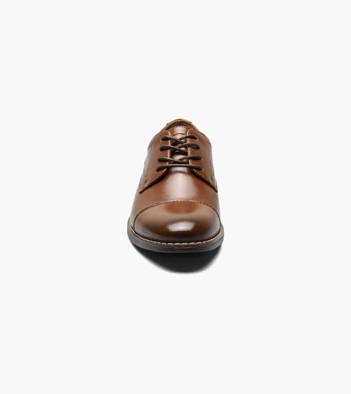 Florsheim Boys Cap Toe Oxford Cognac Kids Kids Dress