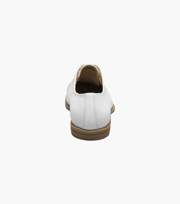 Florsheim Boys Cap Toe Oxford White Kids Kids Dress