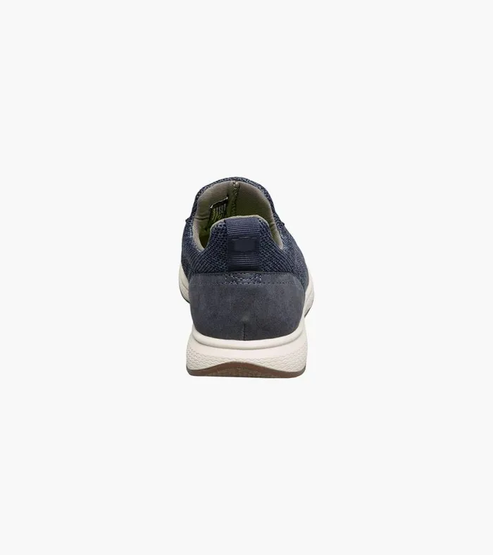 Florsheim Boys Knit Elastic Lace Slip On Sneaker Navy Kids Kids Casual