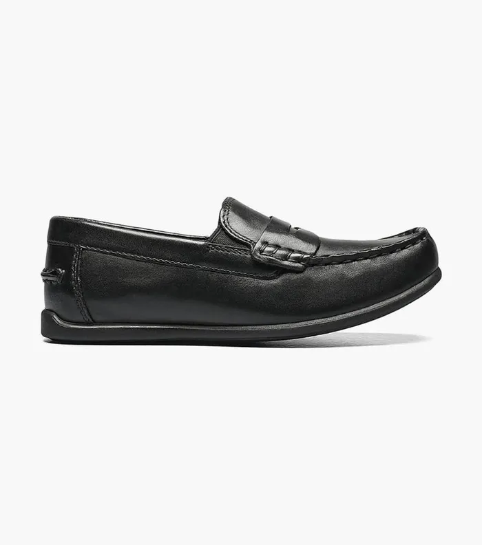 Florsheim Boys Moc Toe Penny Driver Black Kids Kids Casual