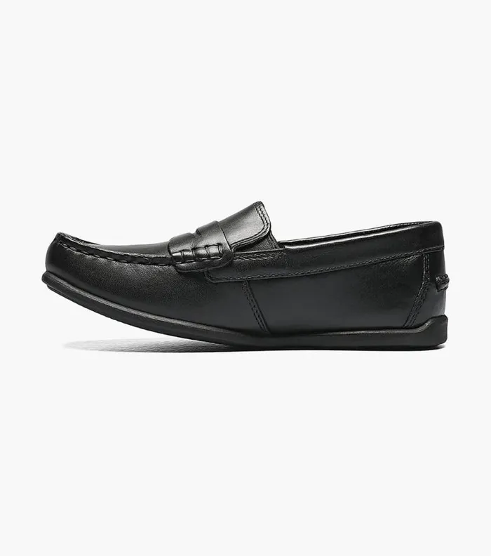 Florsheim Boys Moc Toe Penny Driver Black Kids Kids Casual
