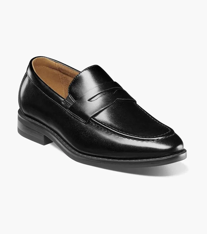 Florsheim Boys Moc Toe Penny Loafer Black Kids Kids Dress