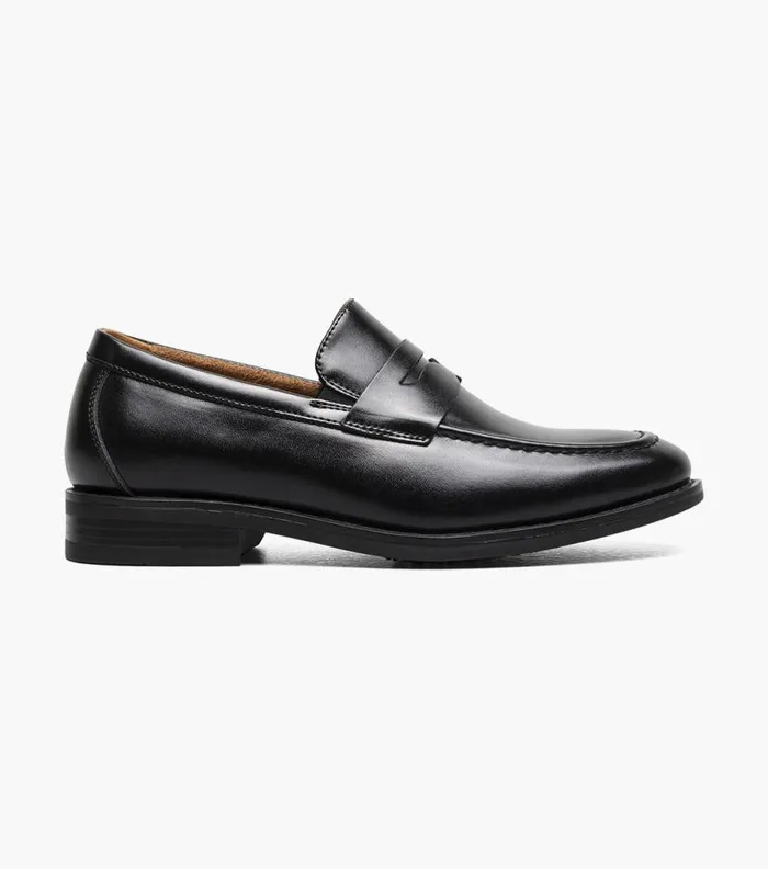 Florsheim Boys Moc Toe Penny Loafer Black Kids Kids Dress