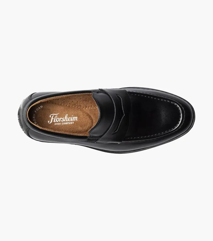 Florsheim Boys Moc Toe Penny Loafer Black Kids Kids Dress