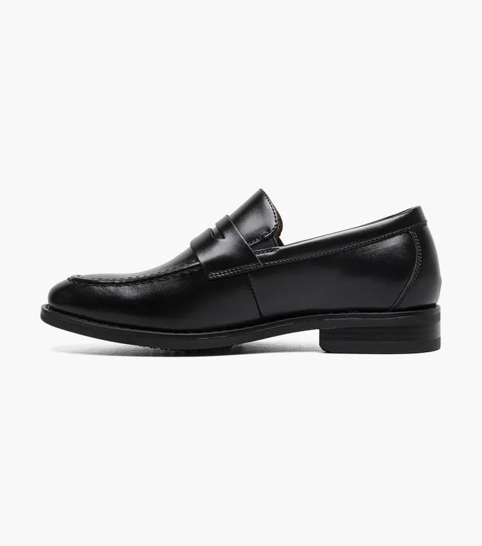 Florsheim Boys Moc Toe Penny Loafer Black Kids Kids Dress
