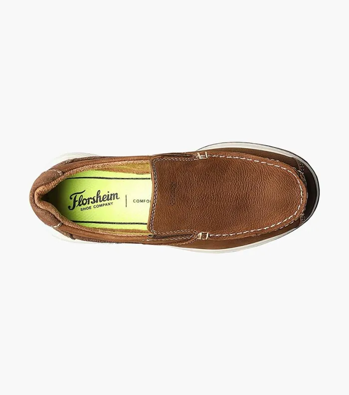 Florsheim Boys Moc Toe Slip On Stone Kids Kids Casual