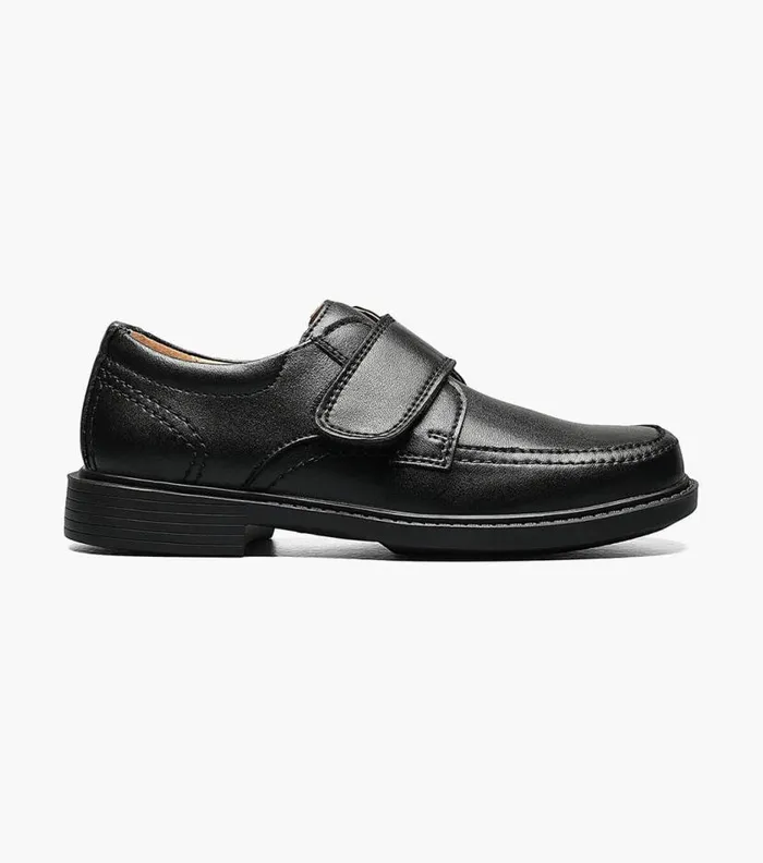 Florsheim Boys Moc Toe Strap Black Kids Kids Dress