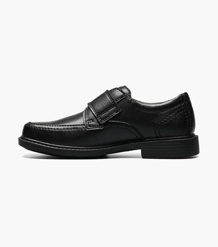 Florsheim Boys Moc Toe Strap Black Kids Kids Dress