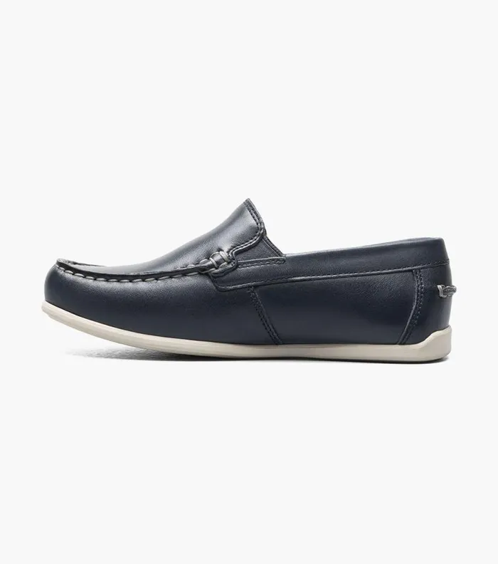 Florsheim Boys Moc Toe Venetian Loafer Navy Kids Kids Casual