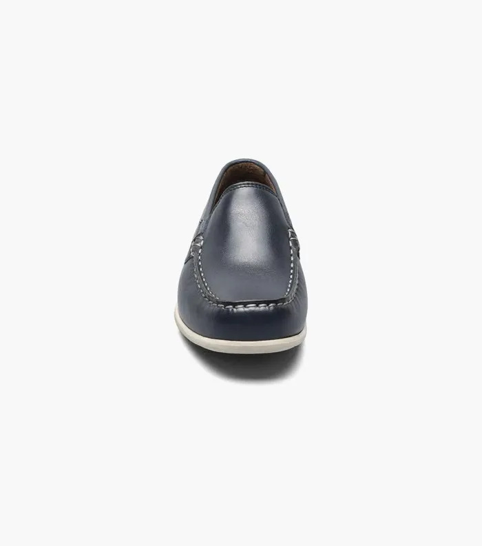 Florsheim Boys Moc Toe Venetian Loafer Navy Kids Kids Casual
