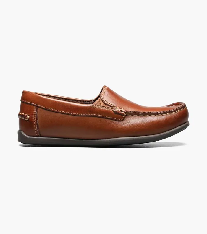Florsheim Boys Moc Toe Venetian Loafer Saddle Tan Kids Kids Casual