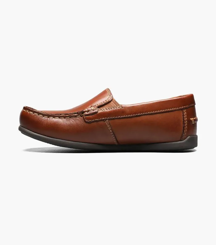 Florsheim Boys Moc Toe Venetian Loafer Saddle Tan Kids Kids Casual