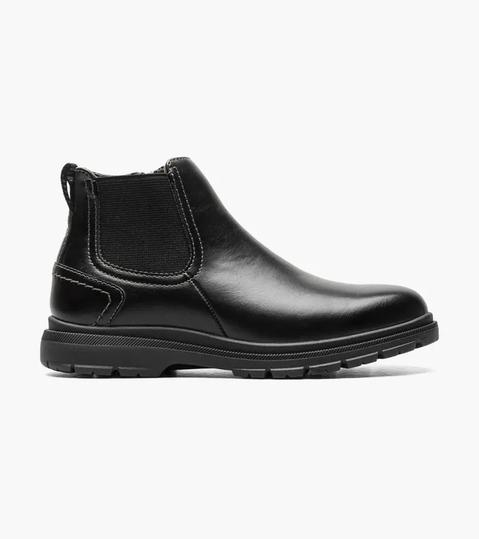 Florsheim Boys Plain Toe Gore Boot Black Kids Kids Casual