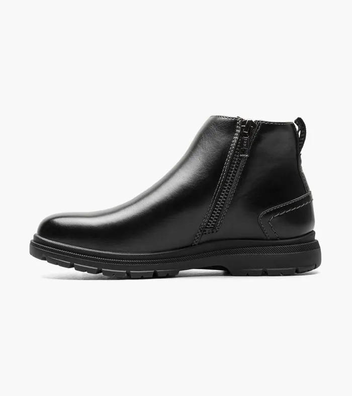 Florsheim Boys Plain Toe Gore Boot Black Kids Kids Casual