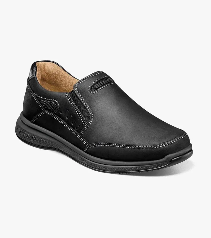 Florsheim Boys Sport Slip On Black Ch Kids Kids Casual