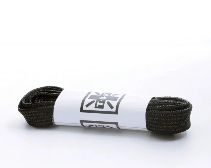 120 CM Metallic Black Flat Shoe Laces Adult TUK Shoes Shoe Laces