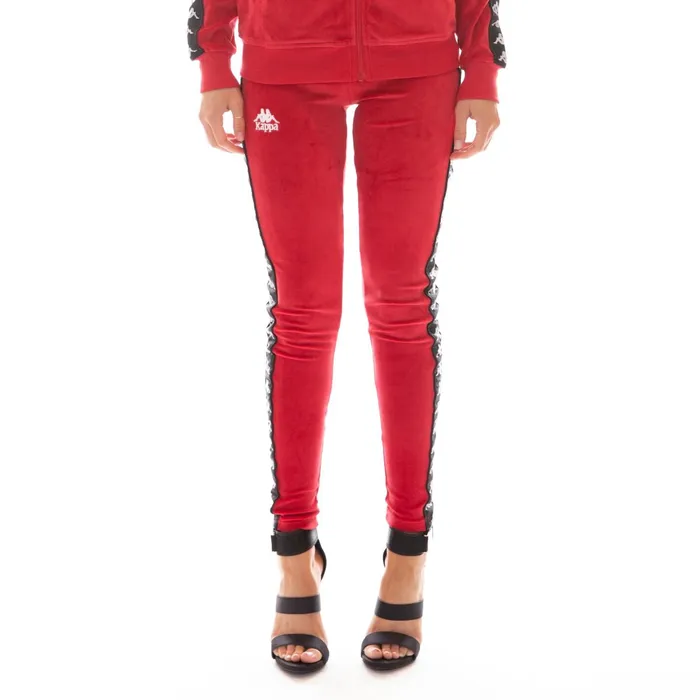 222 Banda Ammu Velour Leggings 8211 Red Black Red Black Kappa Womens Track Suits 222 Banda Ammu Velour Leggings 8211 Red Black Red Black Kappa Womens Track Suits