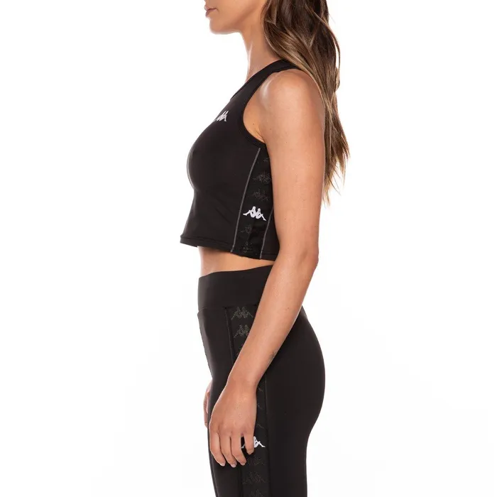 222 Banda Avtan Crop Tank 8211 Black White Grey Black White Grey Kappa Womens Tanks and Bras
