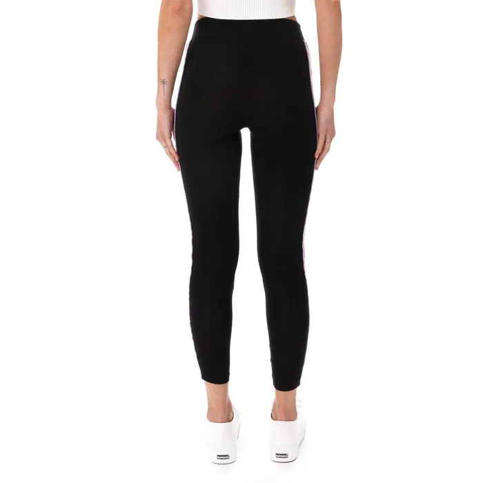222 Banda Baldhill Leggings 8211 Black Violet Black Violet Kappa Womens Leggings