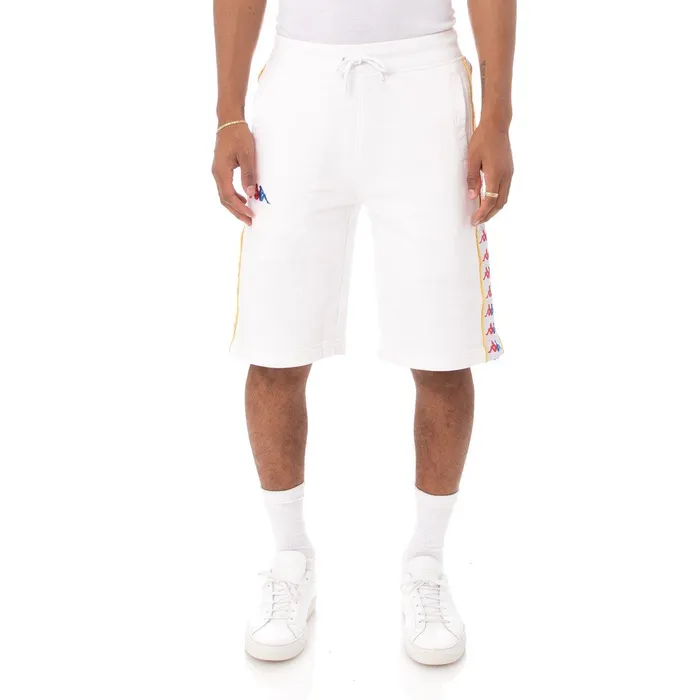 222 Banda Cagway Shorts 8211 White White Kappa Mens Shorts Gift Near Me