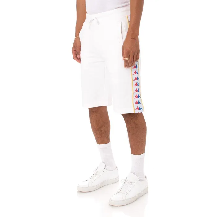 222 Banda Cagway Shorts 8211 White White Kappa Mens Shorts Gift Near Me