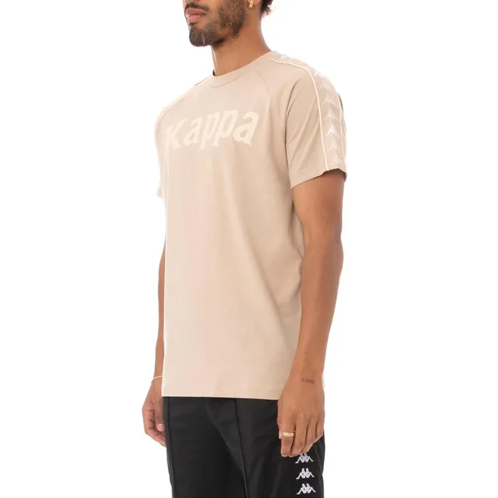 222 Banda Deto TShirt 8211 Beige Sand White Beige Sand White Kappa Mens TShirts Casaul