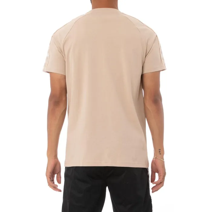 222 Banda Deto TShirt 8211 Beige Sand White Beige Sand White Kappa Mens TShirts Casaul