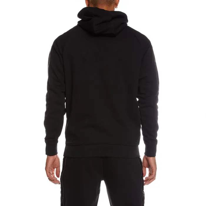 222 Banda Hurtado 2 Hoodie 8211 Black Jet Black Jet Kappa Mens Sweatsuits