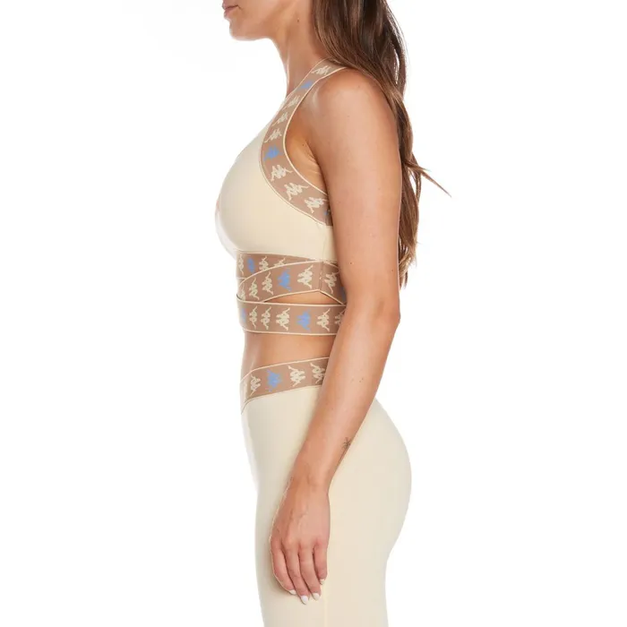 222 Banda Ivohibe Bra Top 8211 Beige Beige Kappa Womens Tanks and Bras