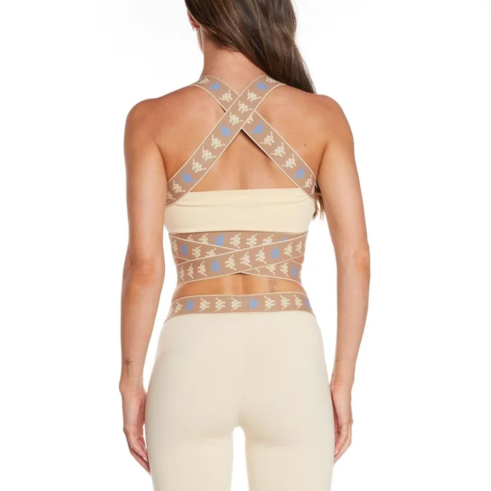 222 Banda Ivohibe Bra Top 8211 Beige Beige Kappa Womens Tanks and Bras