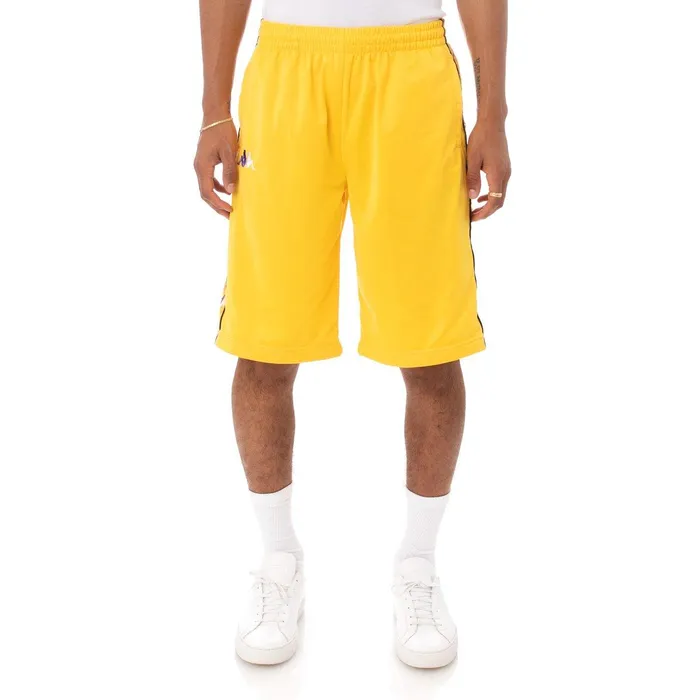 222 Banda Laramie Shorts 8211 Yellow Yellow Kappa Mens Shorts For Sale
