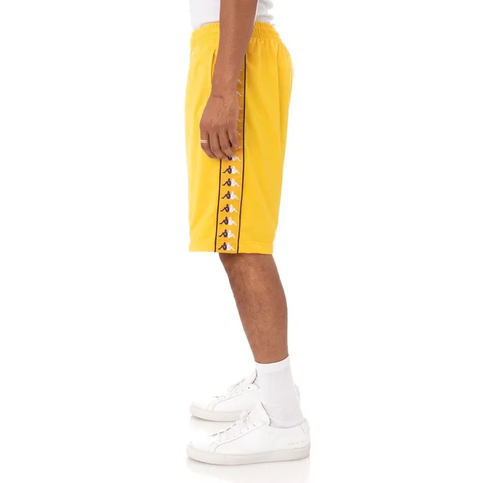 222 Banda Laramie Shorts 8211 Yellow Yellow Kappa Mens Shorts For Sale