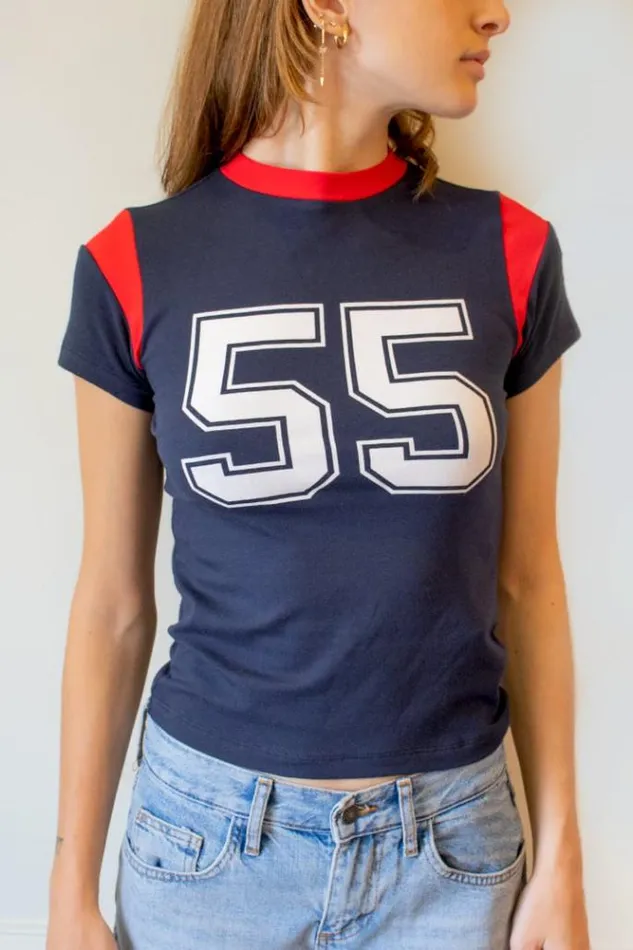 55 T Shirt Women Subdued Graphics