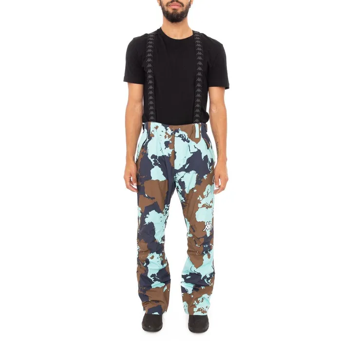 6Cento 622 Ski Pants 8211 Blue Brown Blue Brown Kappa Mens Ski Near Me