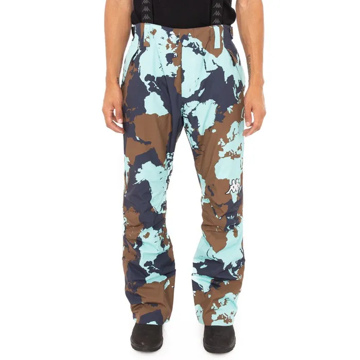 6Cento 622 Ski Pants 8211 Blue Brown Blue Brown Kappa Mens Ski Near Me
