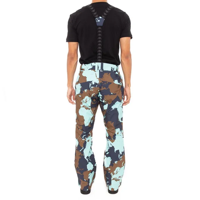 6Cento 622 Ski Pants 8211 Blue Brown Blue Brown Kappa Mens Ski Near Me