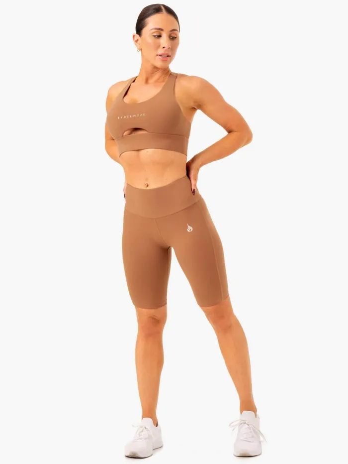 Action Bike Short 8211 Mocha Women Ryderwear Gym Shorts